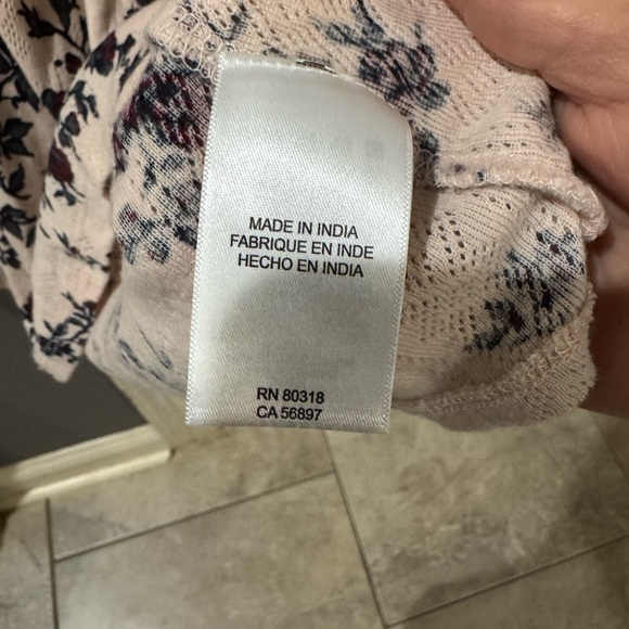 Lucky Brand Women's Floral Blouse - Cream and Black - Picture 5 of 8